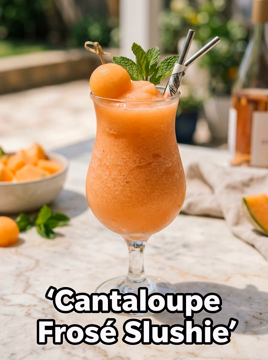 Cantaloupe Frosé Slushie