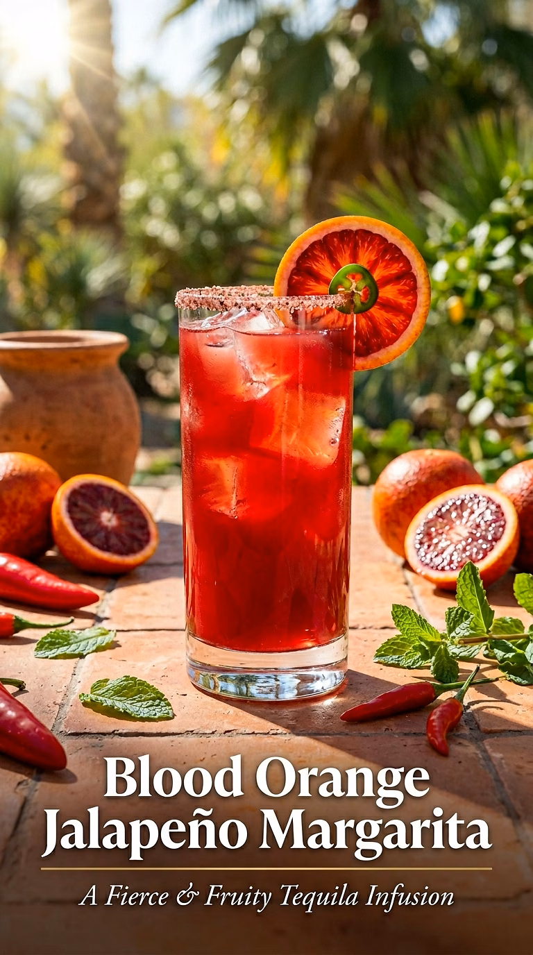 Blood Orange Jalapeño Margarita