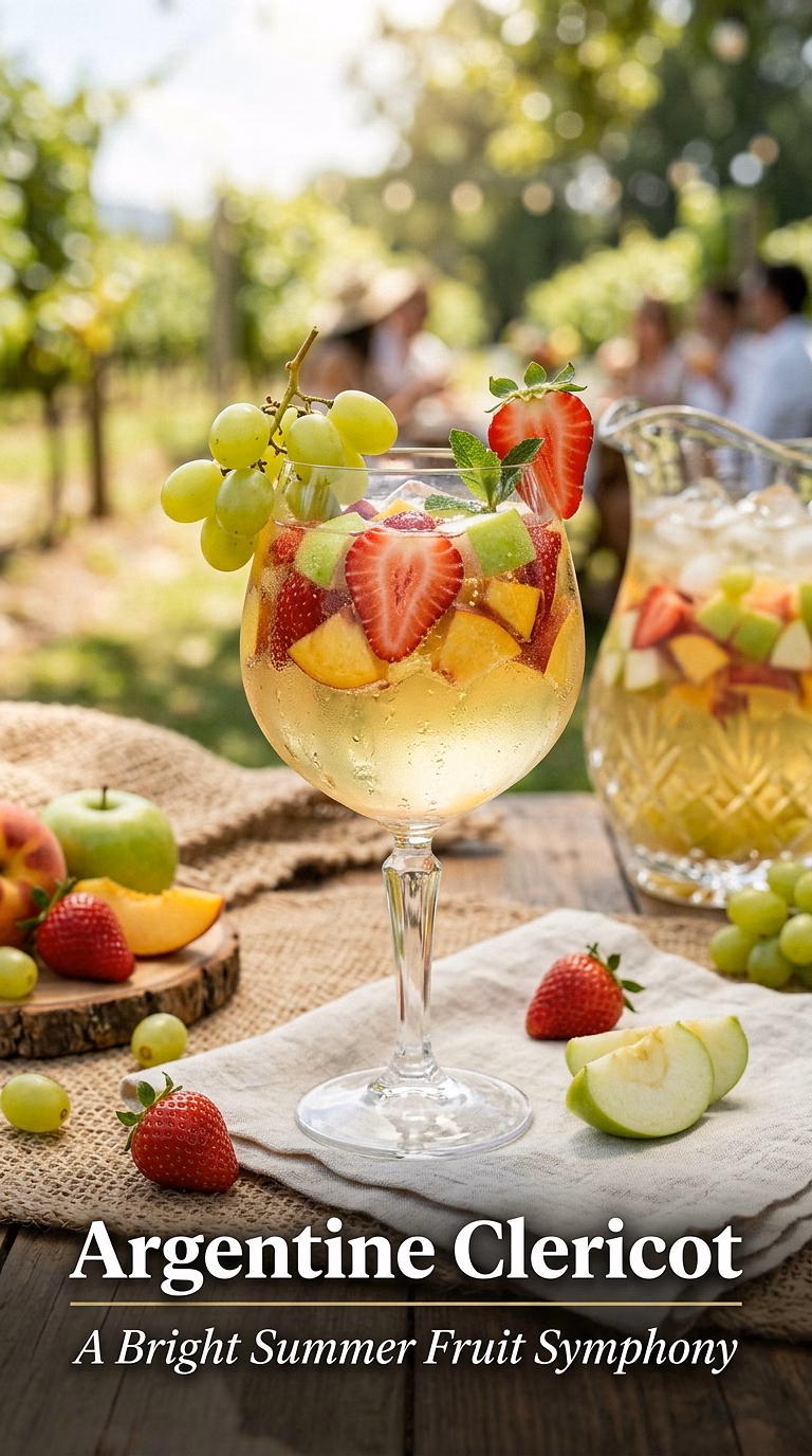 Clericot (Argentine and Uruguayan White Wine Punch)