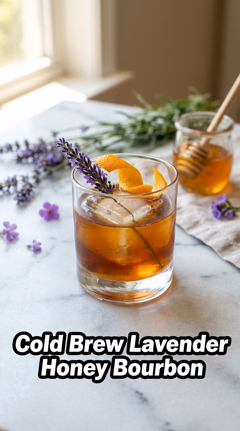 Cold Brew Lavender Honey Bourbon