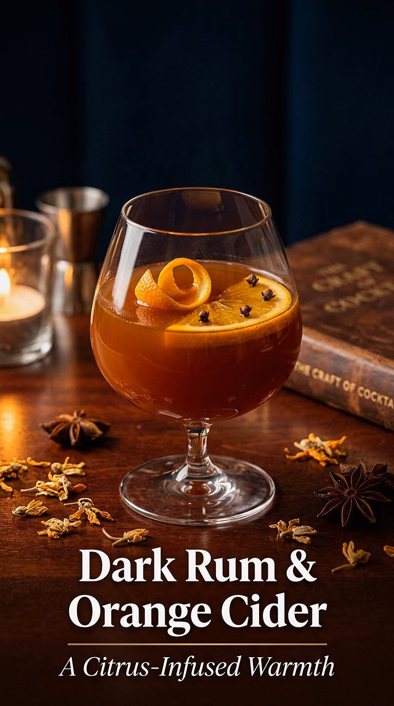 Dark Rum and Orange Hot Cider
