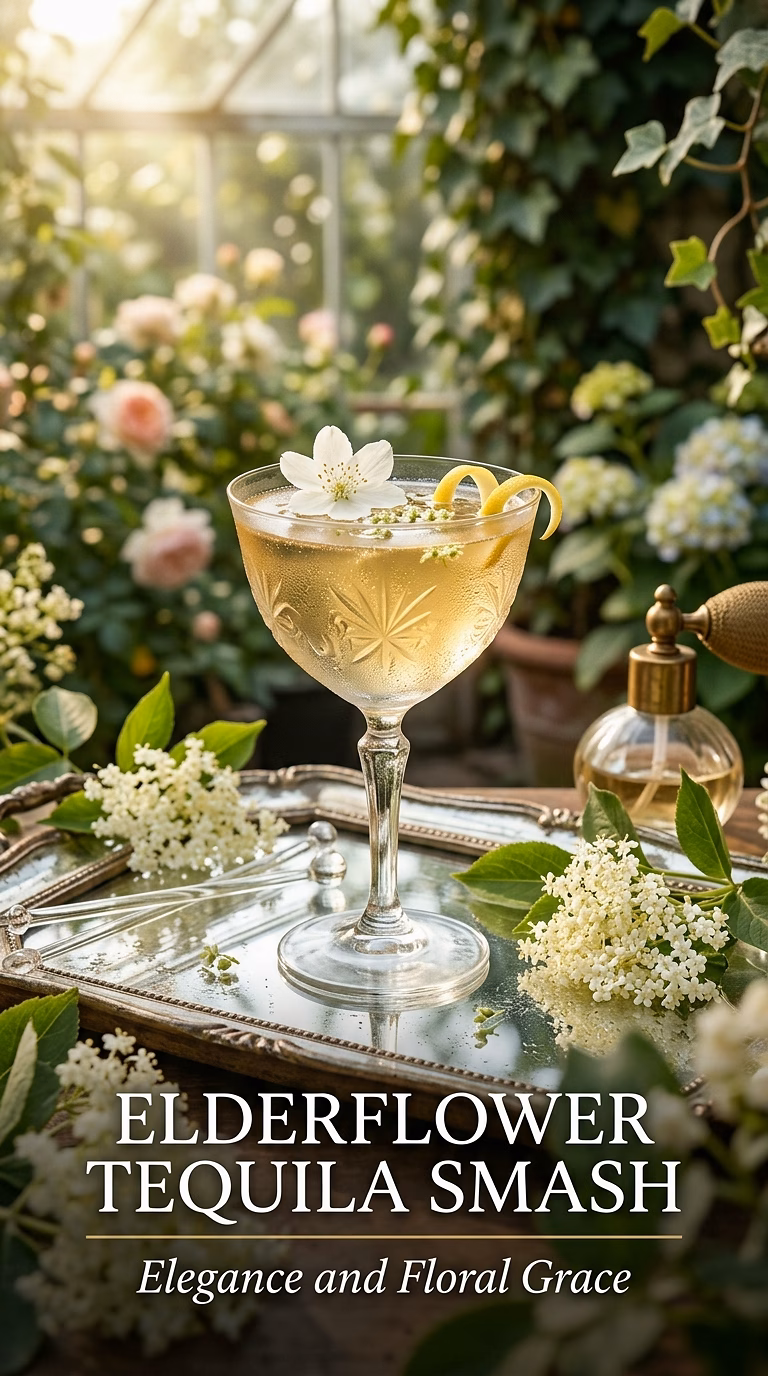 Elderflower Tequila Smash