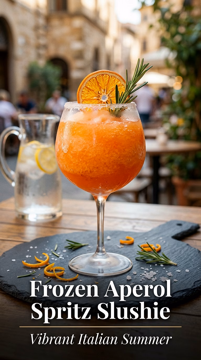 Frozen Aperol Spritz Slushie