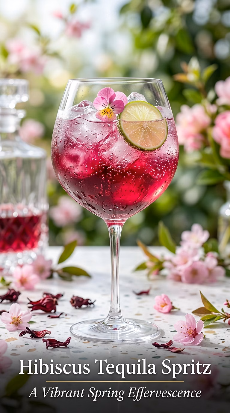 Hibiscus Tequila Spritz