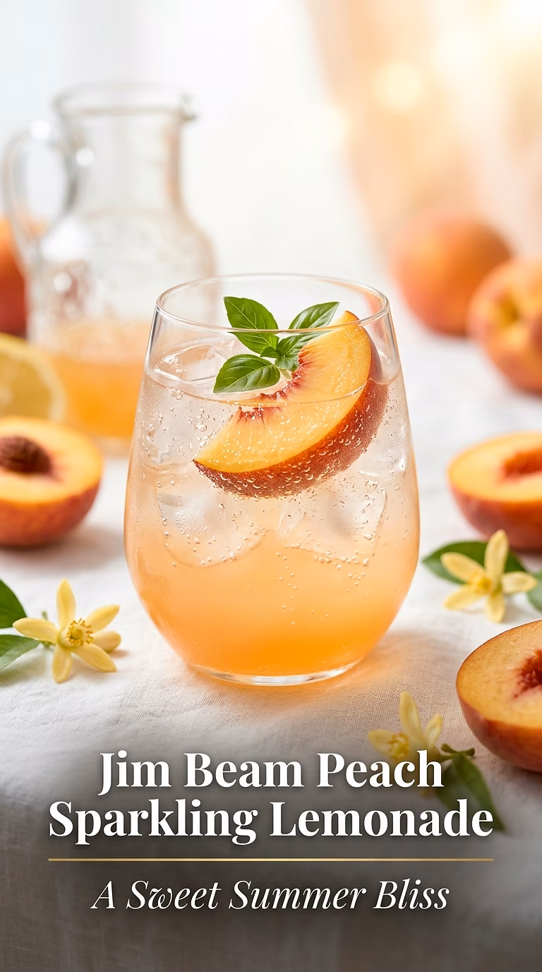 Jim Beam Peach Sparkling Lemonade