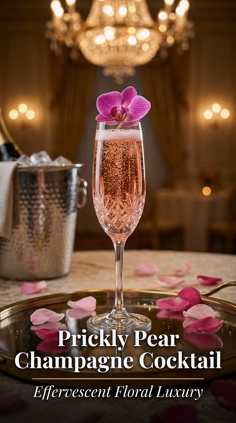 Prickly Pear Champagne Cocktail