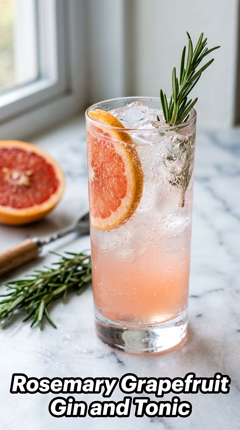 Rosemary Grapefruit Gin and Tonic