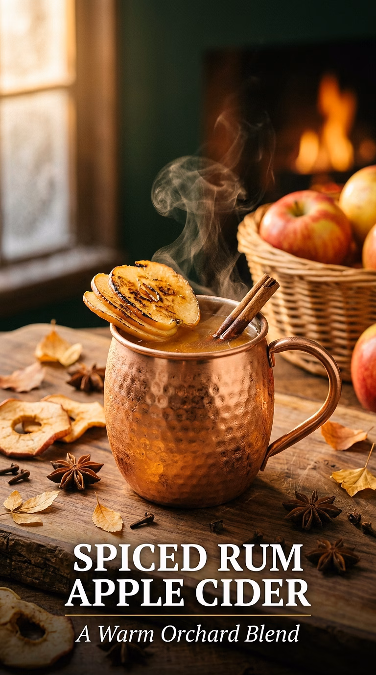 Spiced Rum Apple Cider Cocktail