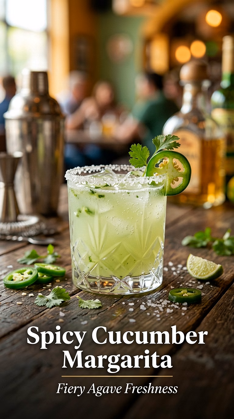 Spicy Jalapeño Cucumber Margarita