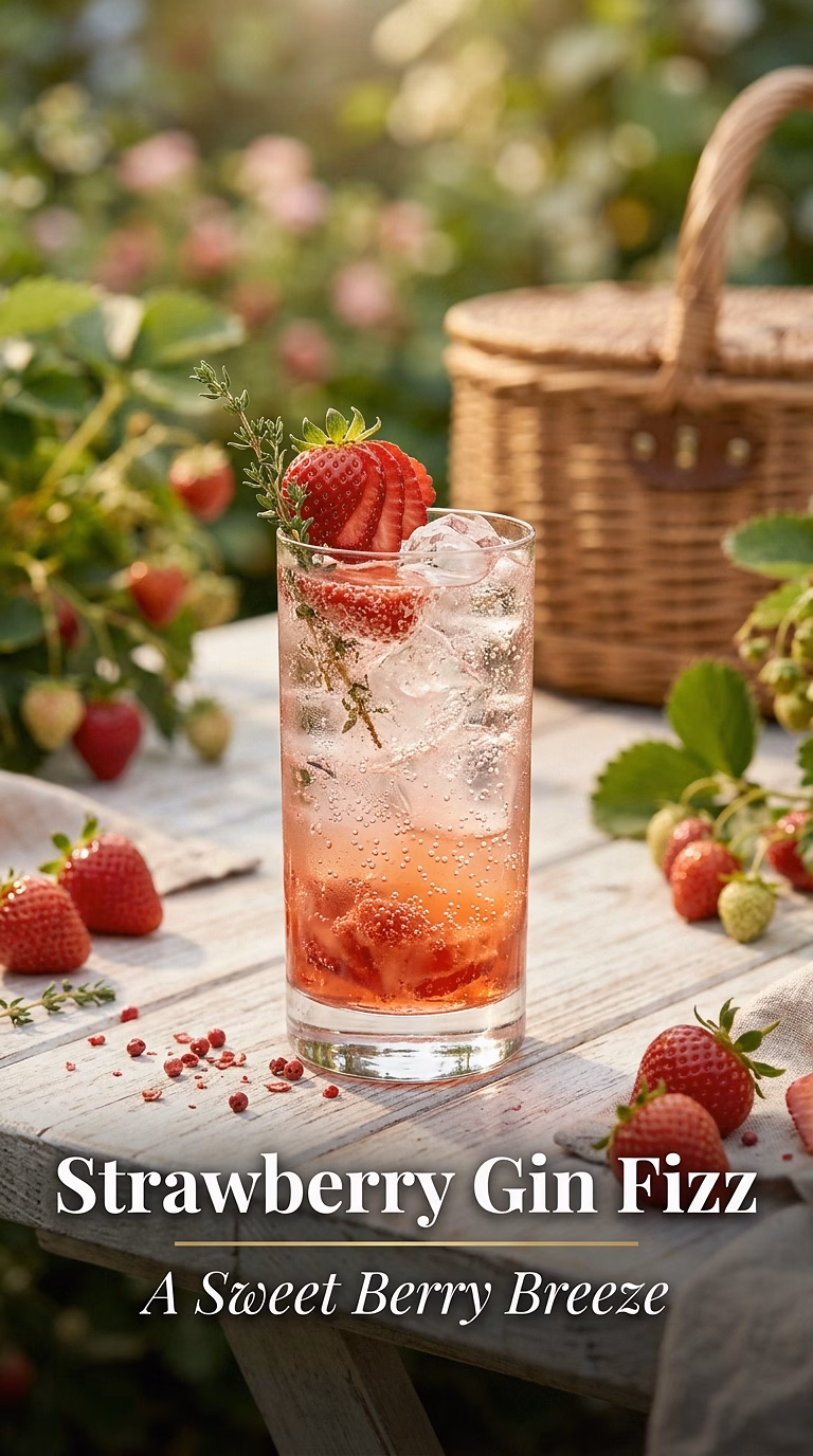 Strawberry Gin Fizz