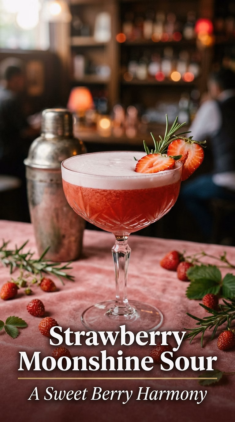 Strawberry Moonshine Sour