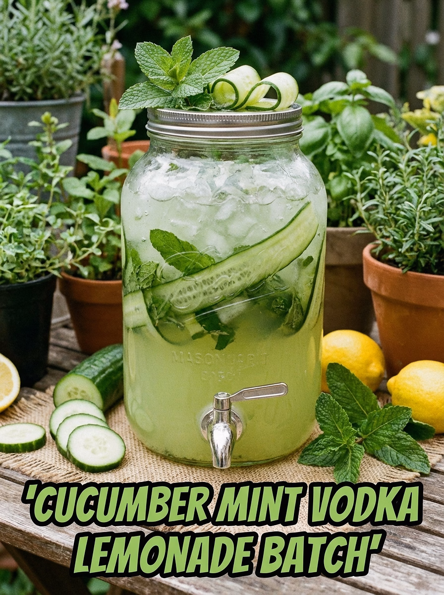 Cucumber Mint Vodka Lemonade Batch
