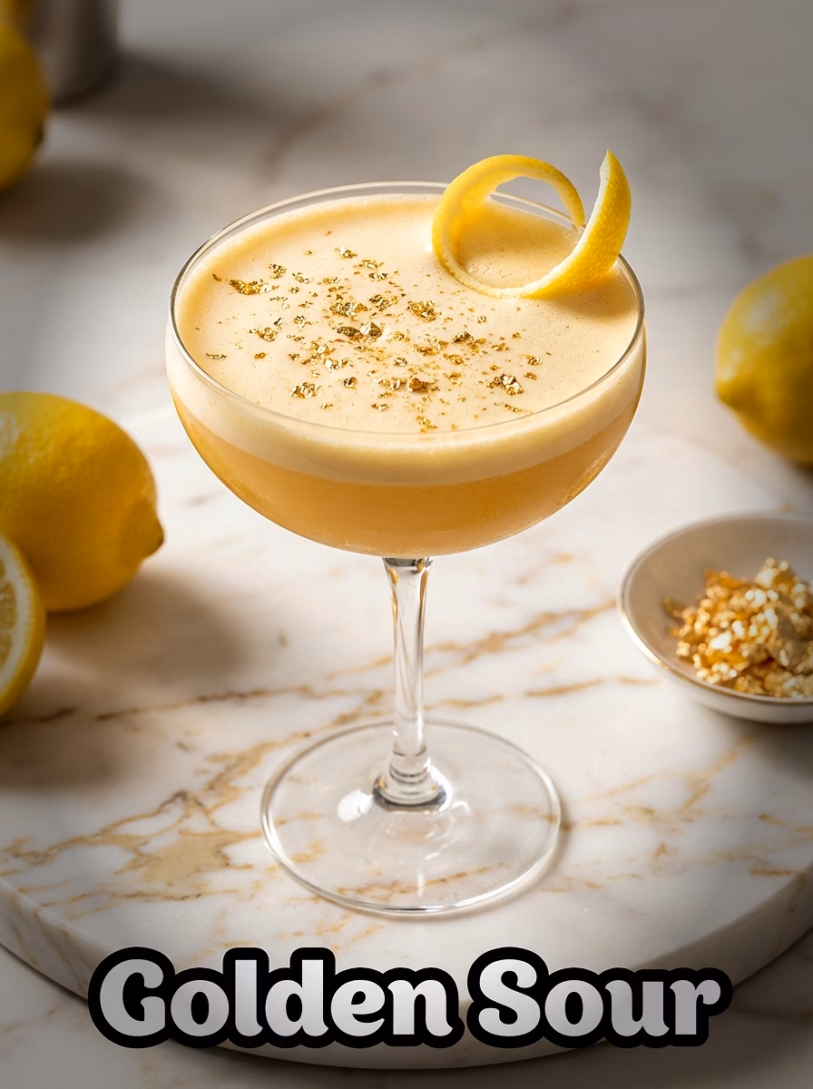 6.  Golden Sour — For the Cocktail Connoisseur