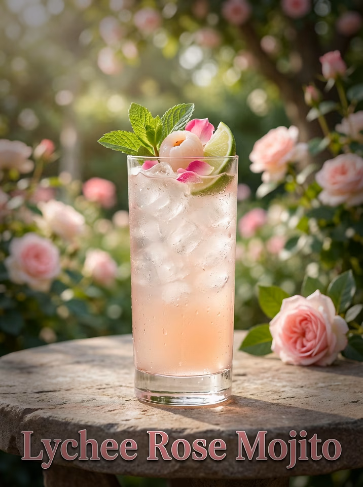 Lychee Rose Mojito