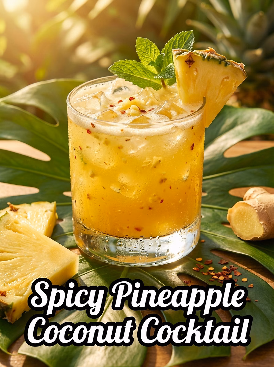 Spicy Pineapple Coconut Cocktail