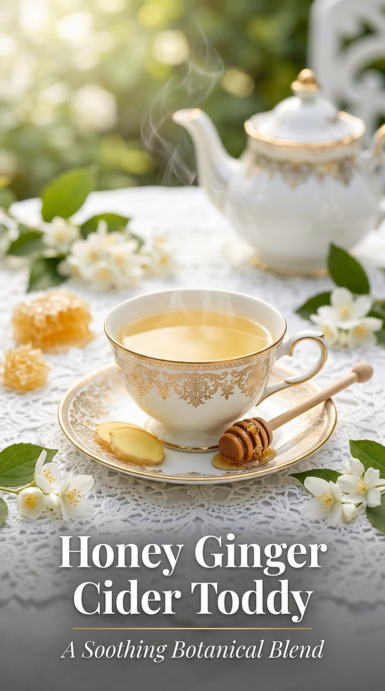 Apple Cider Hot Toddy with Honey and Ginger