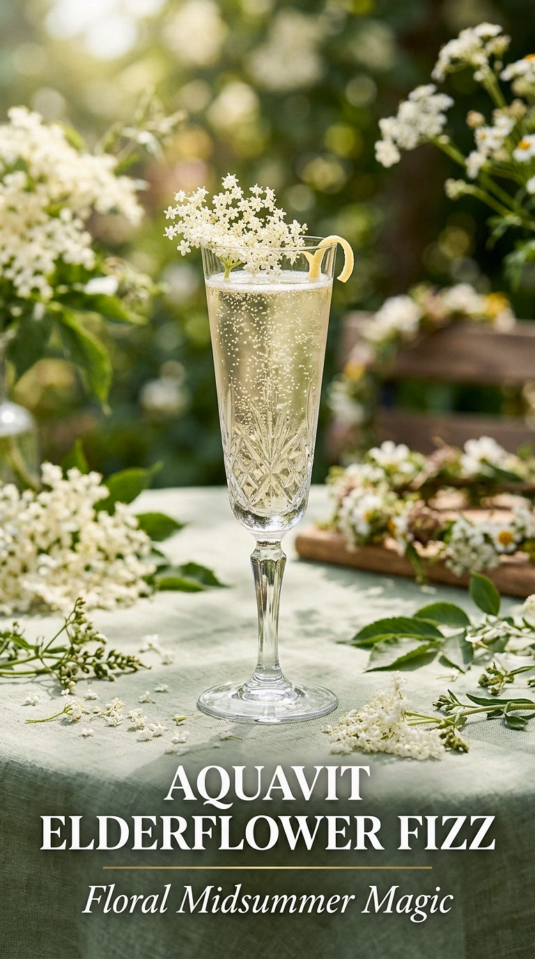Aquavit Elderflower Fizz
