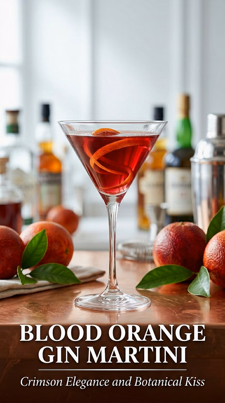 Blood Orange Gin Martini