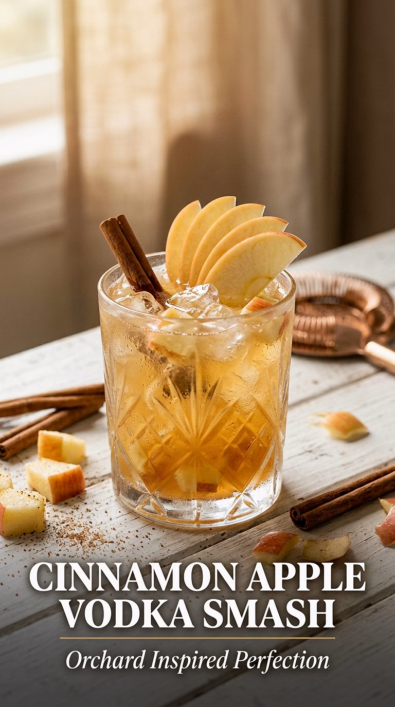 Cinnamon Apple Vodka Smash