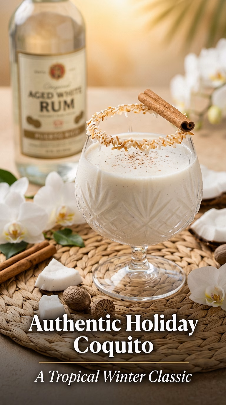 Coquito (Puerto Rican Christmas Coconut Rum Cream)