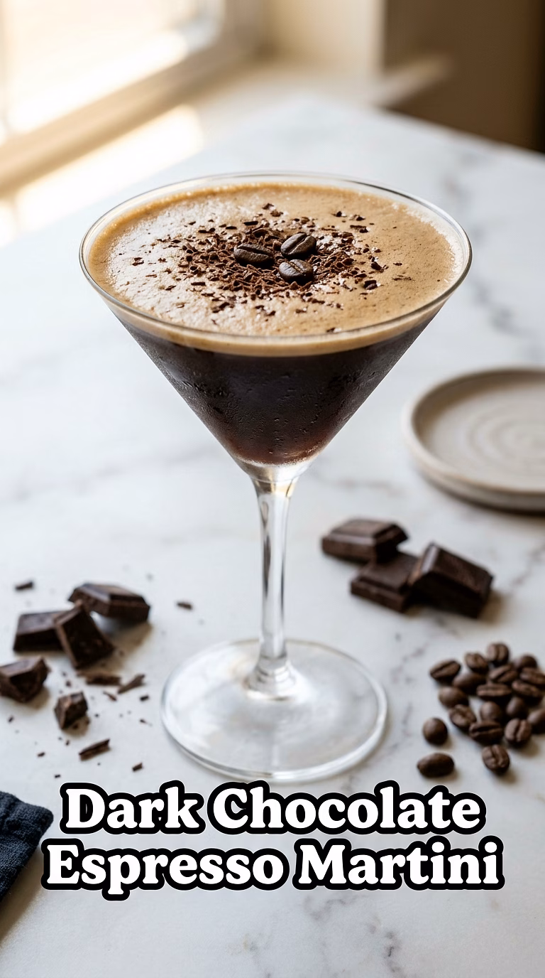 Dark Chocolate Espresso Martini