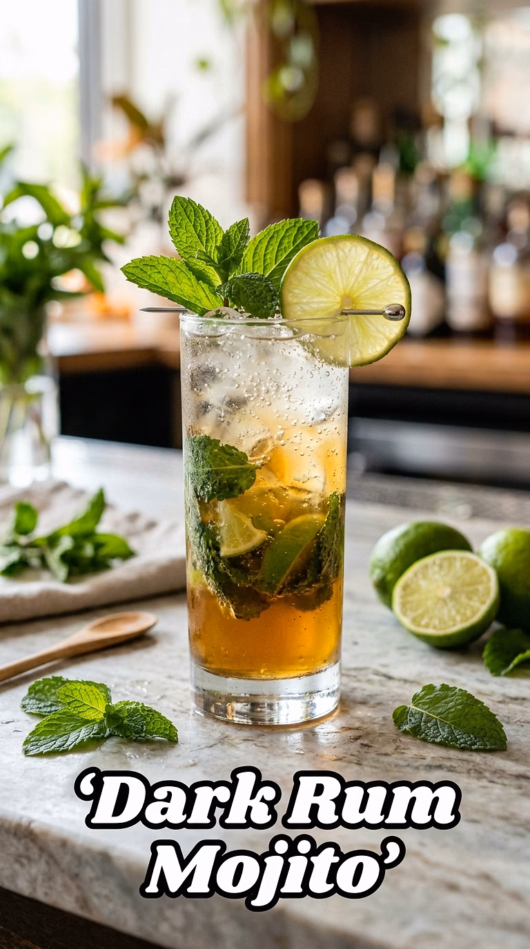 Dark Rum Mojito
