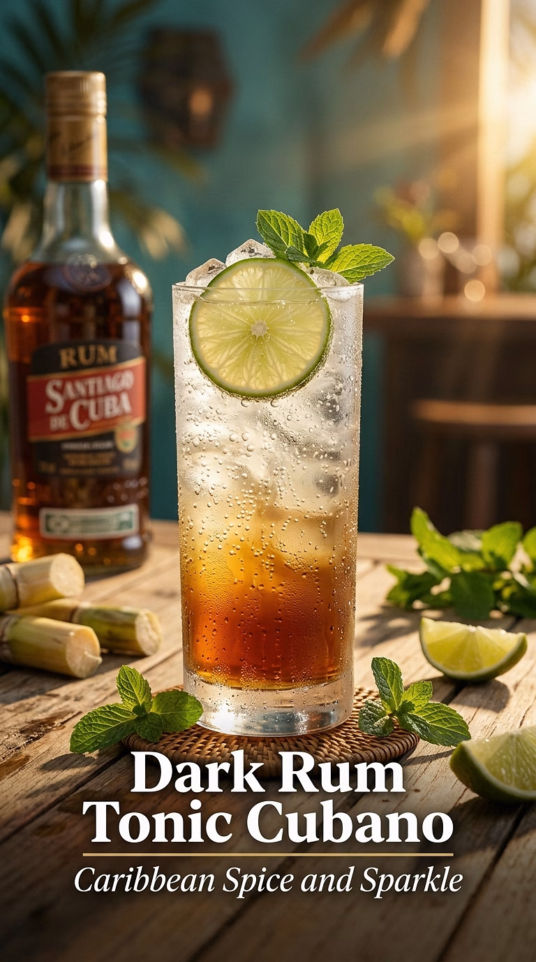 Dark Rum and Tonic (Tonic Cubano)