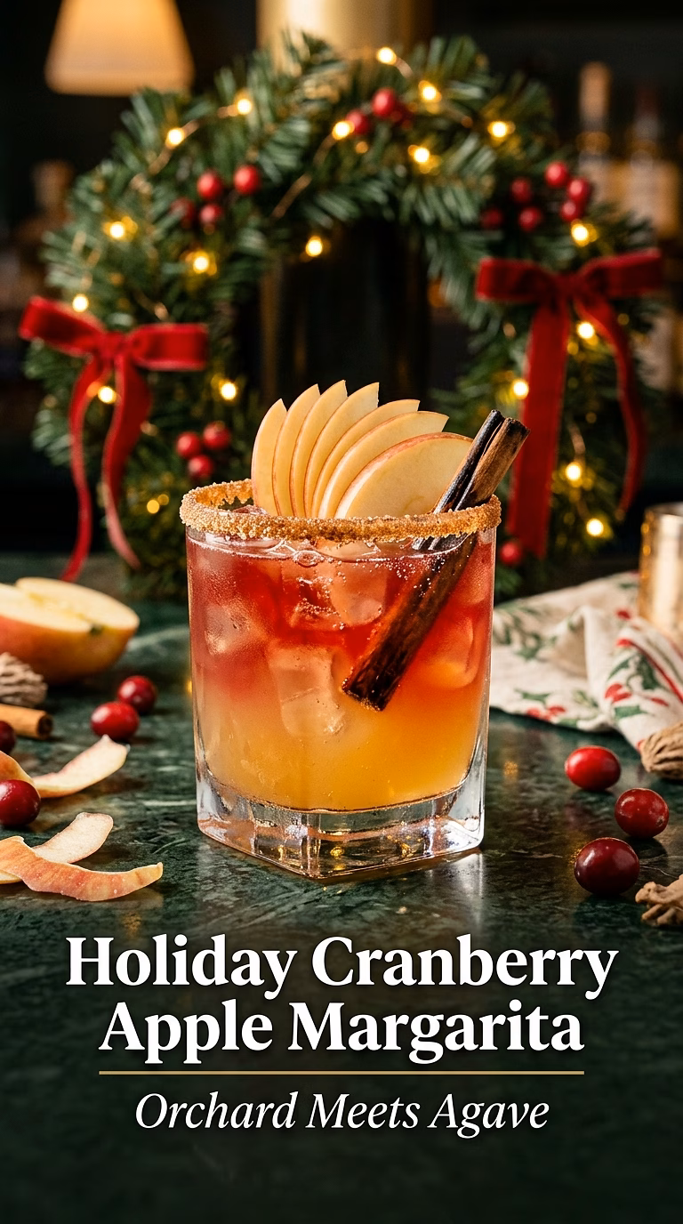 Holiday Cranberry Apple Margarita