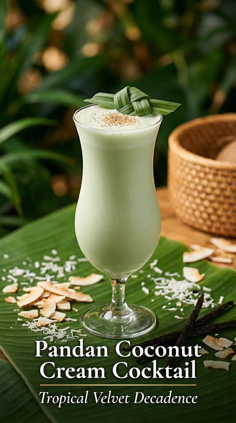 Pandan Coconut Cream Cocktail