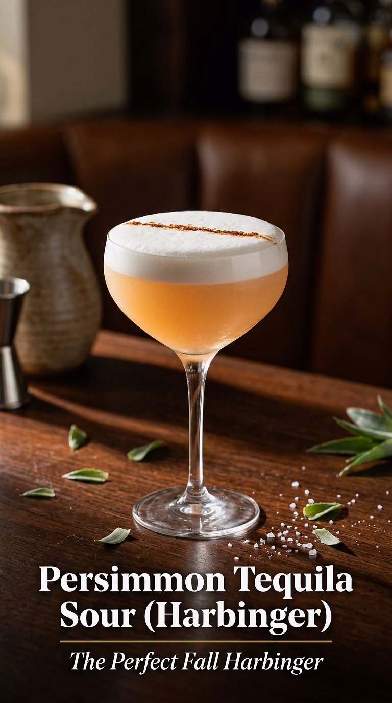Persimmon Tequila Sour (Harbinger)