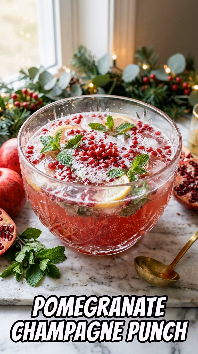 Pomegranate Champagne Punch