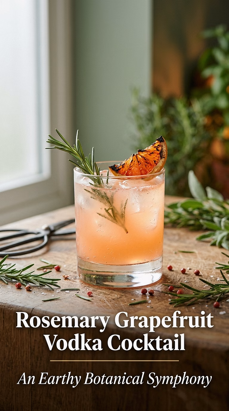Rosemary Grapefruit Vodka Cocktail