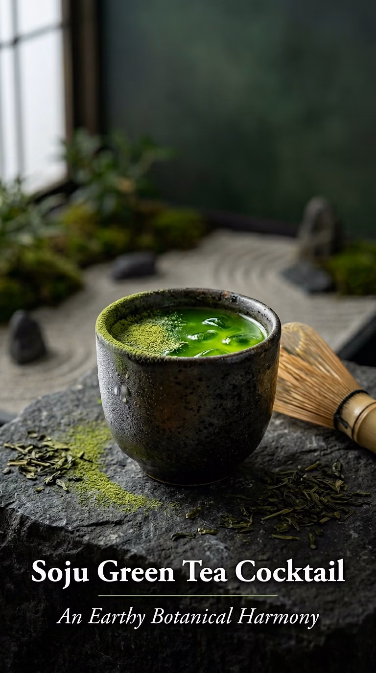 Soju Green Tea Cocktail