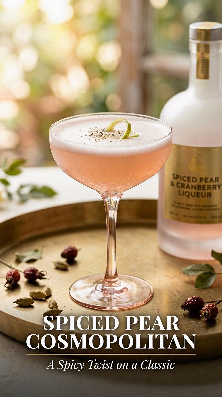 Spiced Pear Cosmopolitan