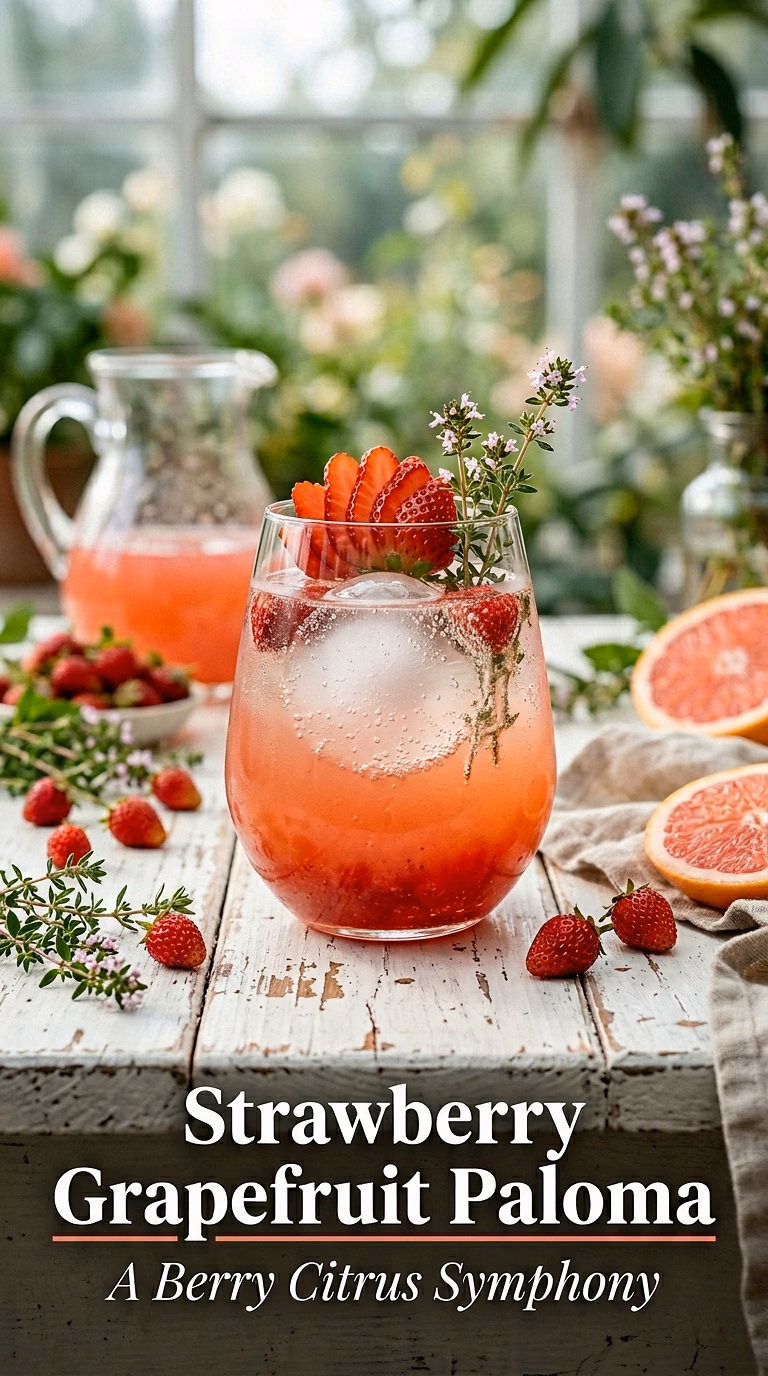 Strawberry Grapefruit Paloma
