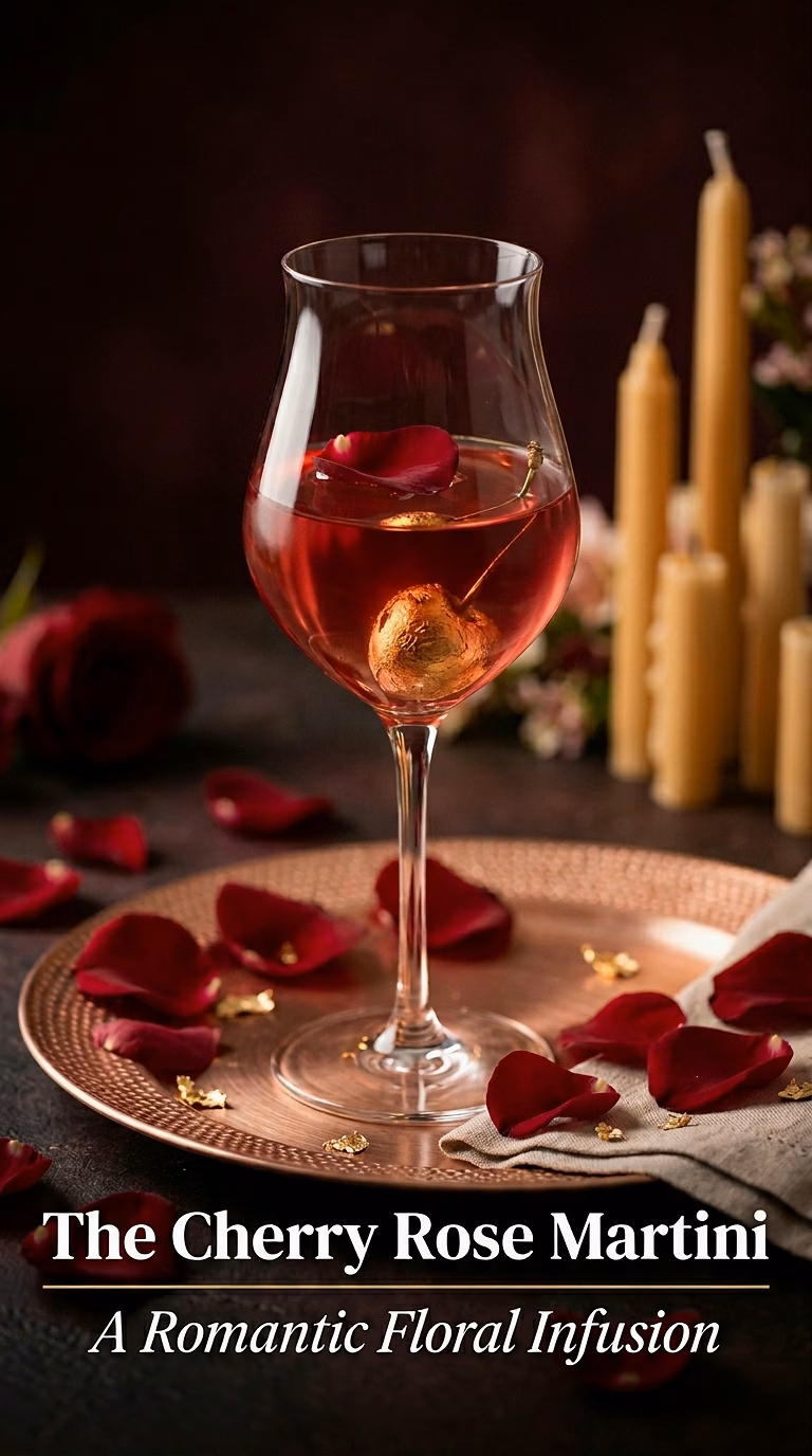 The Cherry Rose Martini