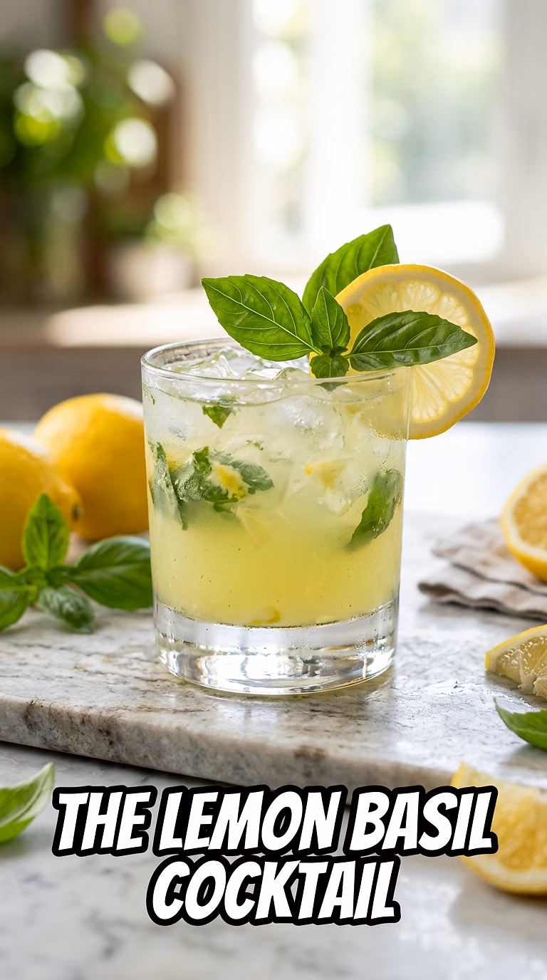 The Lemon Basil Cocktail