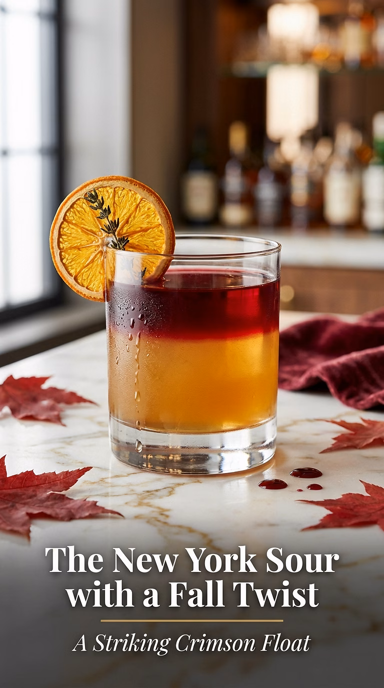 The New York Sour with a Fall Twist