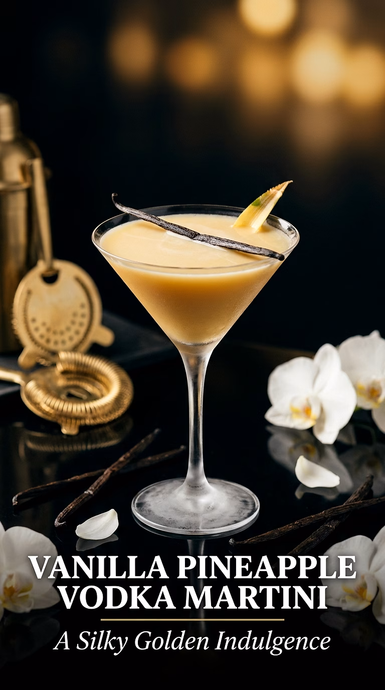 Vanilla Pineapple Vodka Martini