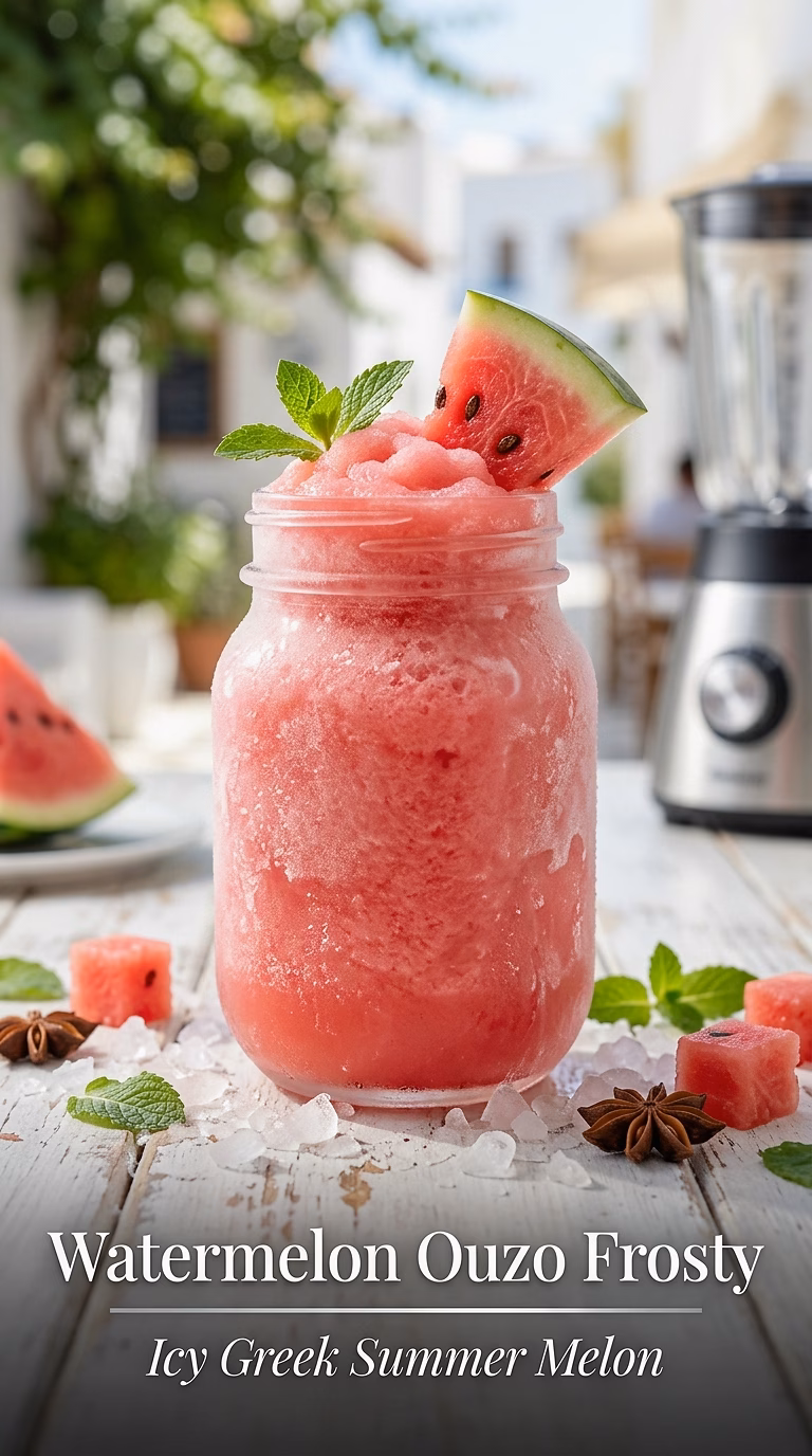 Watermelon Ouzo Frosty