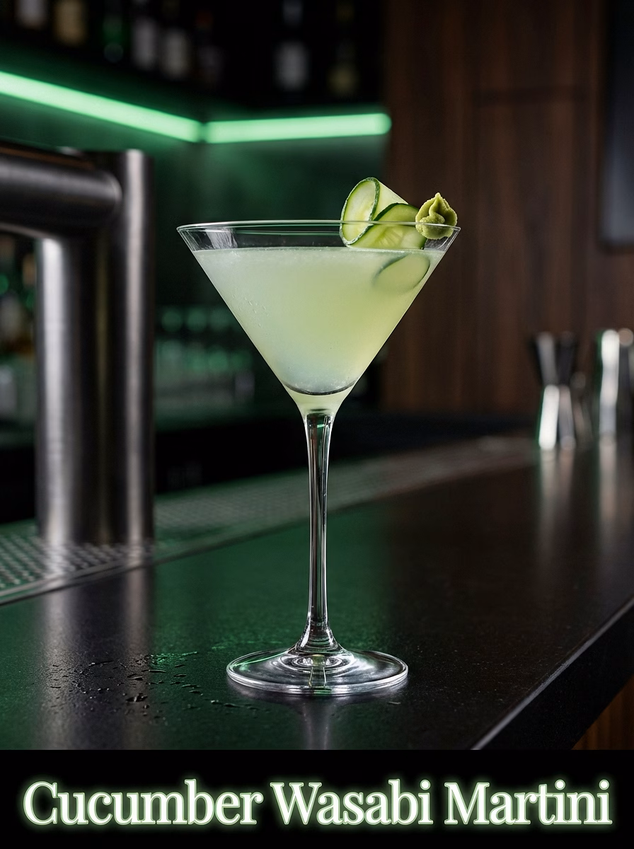 Cucumber Wasabi Martini