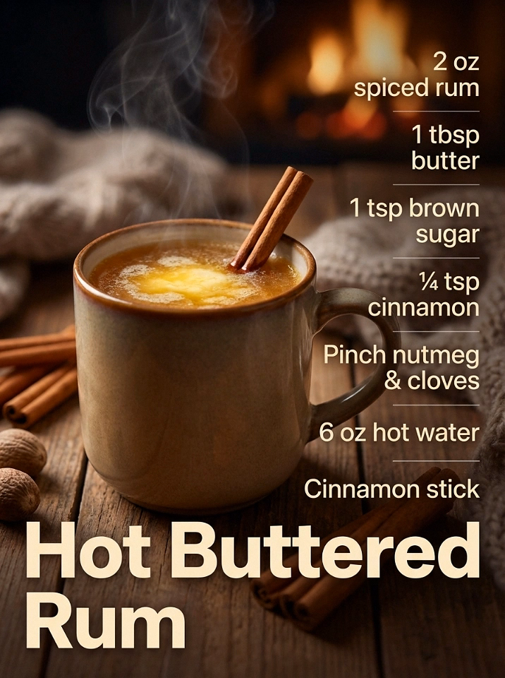 7. 🔥 Hot Buttered Rum