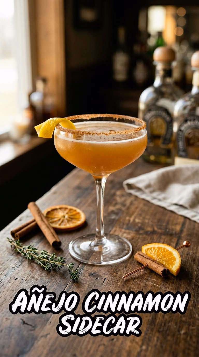 Añejo Cinnamon Sidecar