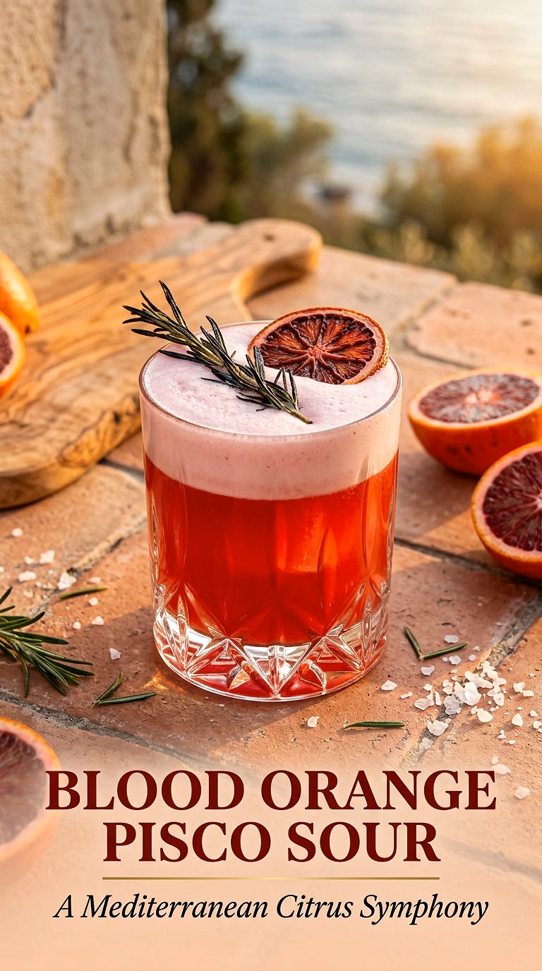 Blood Orange Pisco Sour