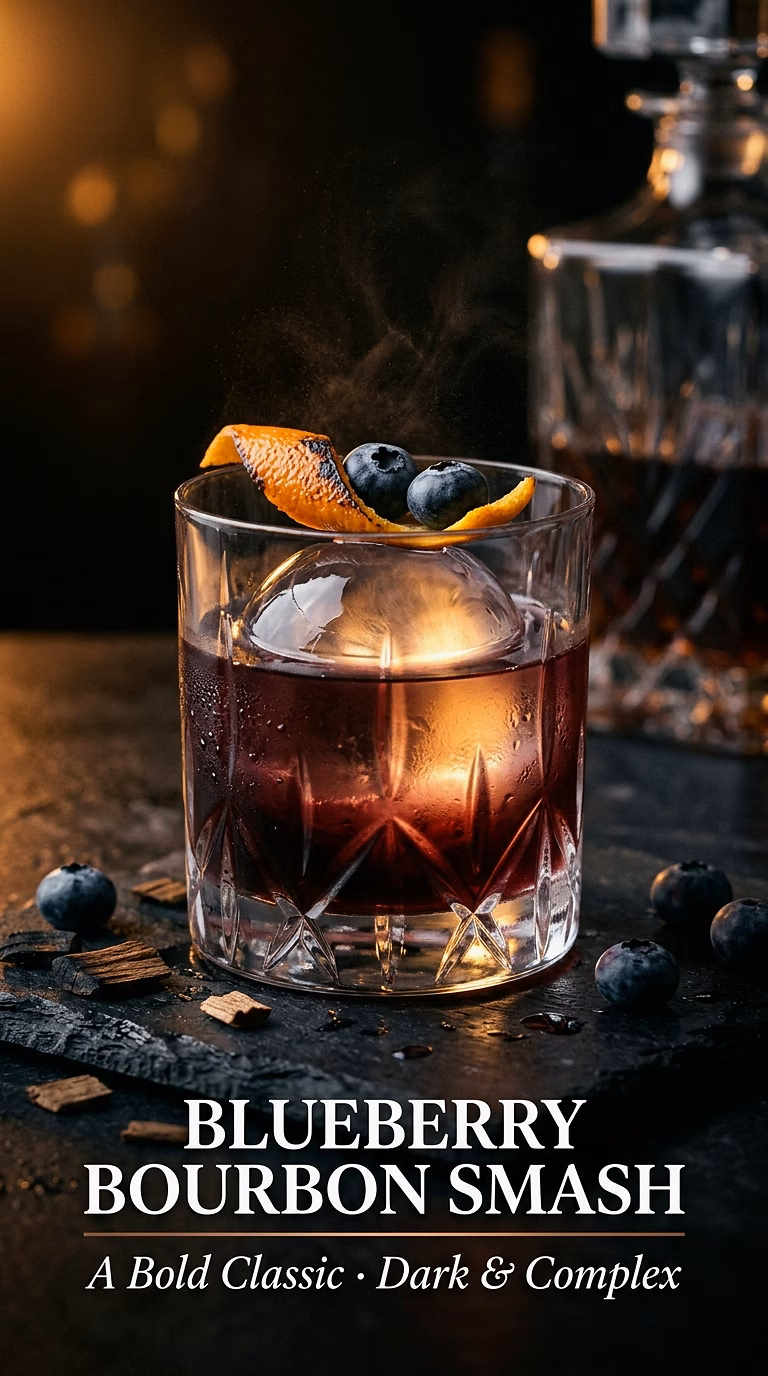 Blueberry Bourbon Smash