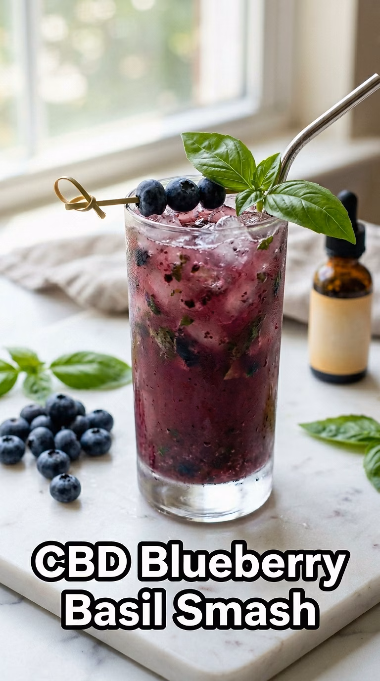 CBD Blueberry Basil Smash