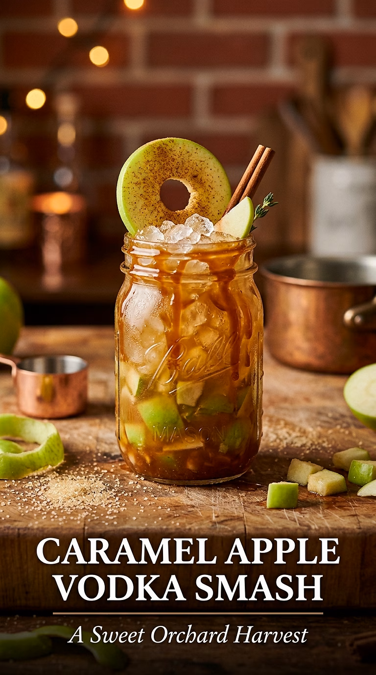 Caramel Apple Vodka Smash