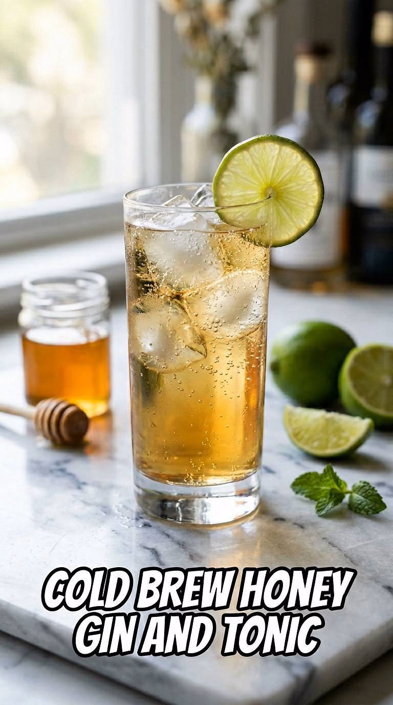 Cold Brew Honey Gin and Tonic