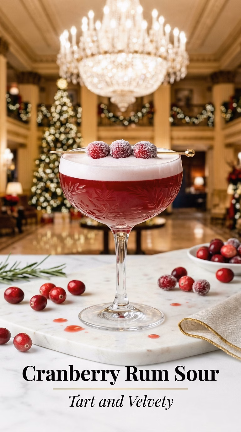 Cranberry Rum Sour