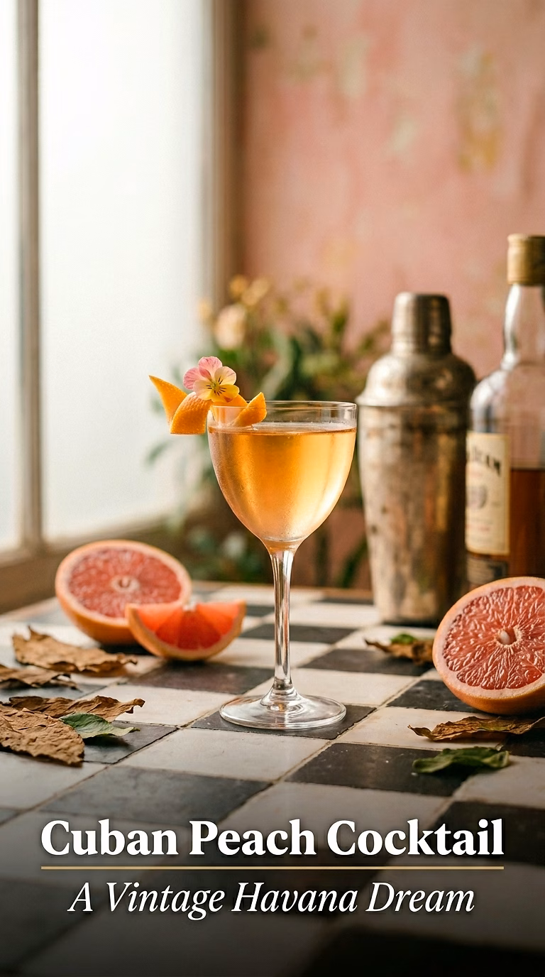 Cuban Peach Cocktail